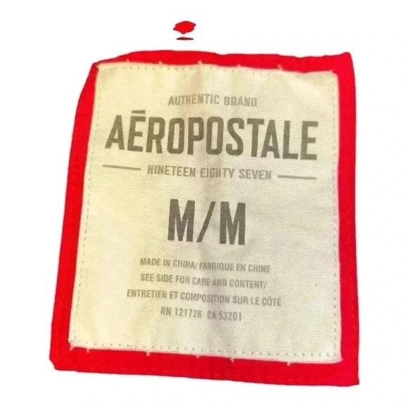 Aeropostale Jacket Adult Medium Black Full Zip Fleece Logo Casual Mens - Picture 4 of 8